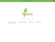 Tablet Screenshot of bigtrees.co.uk